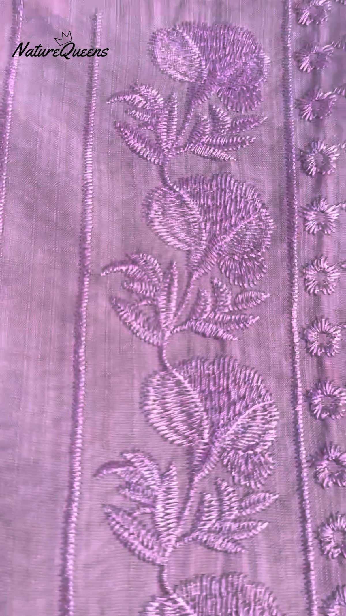 Women's Mid Sleeve Cotton And Linen Embroidery Blouse