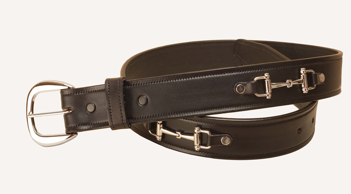 1/2" Belt with Nickel Snaffle Bits