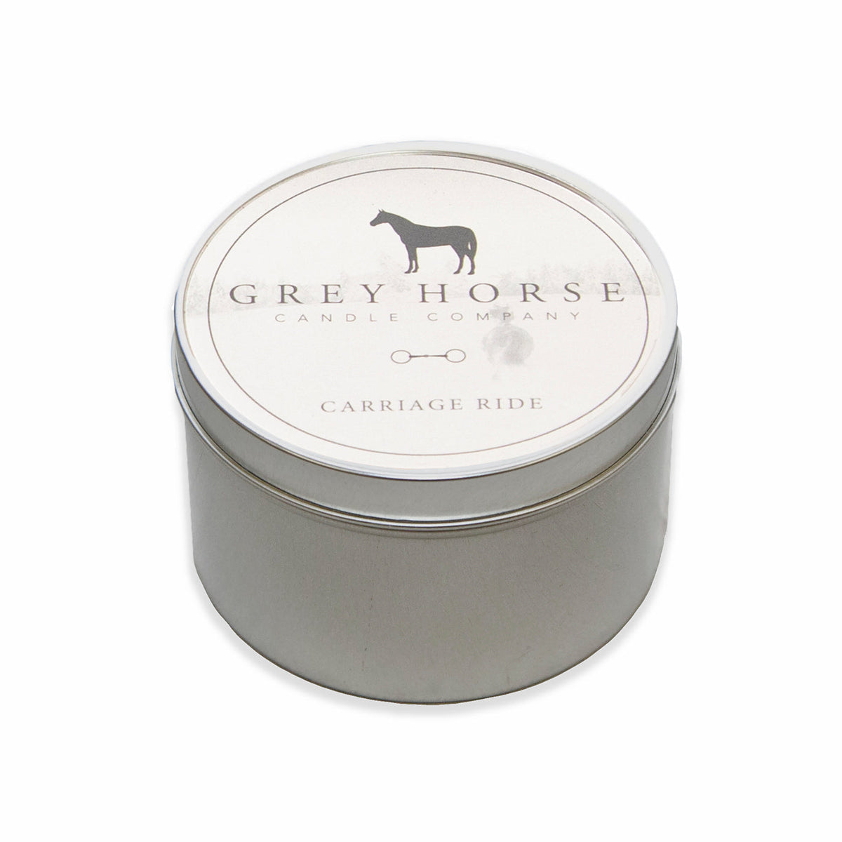 Grey Horse Candle Tin