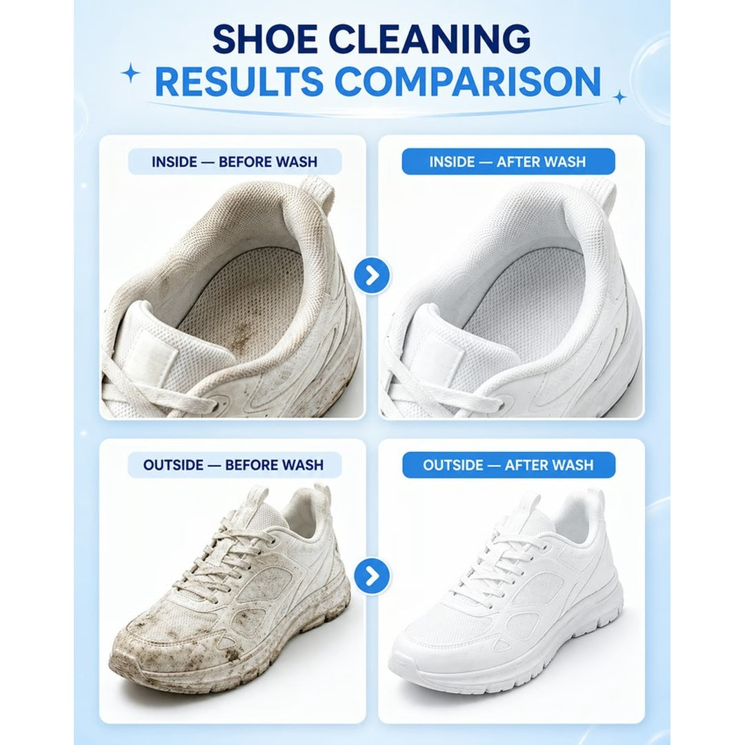 Smart Shoe Washing. No Hand Scrubbing, Every Time.