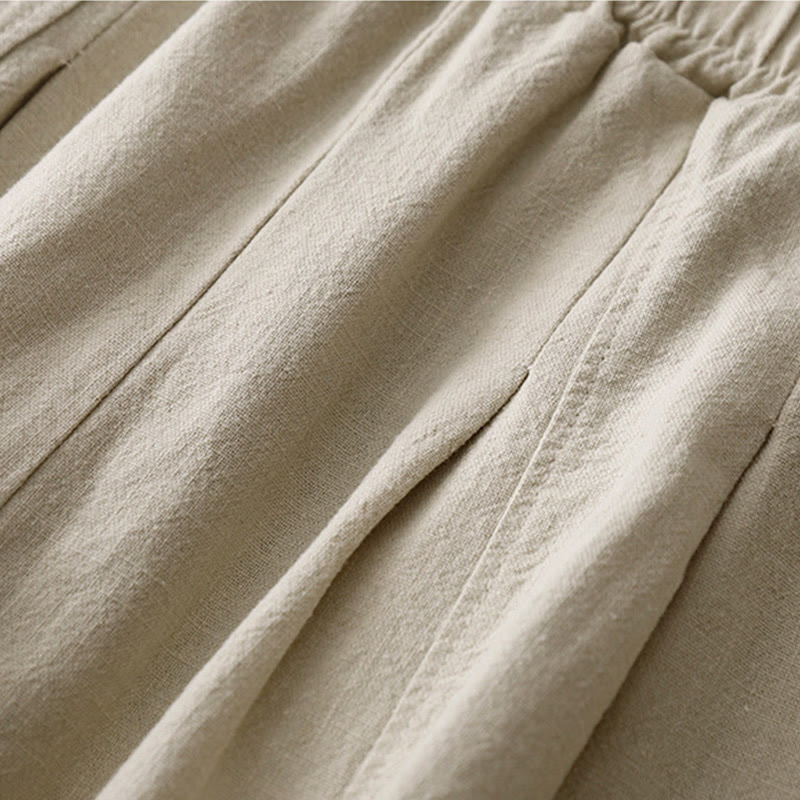 Buddha Stones Casual Plain Women's Harem Pants With Pockets