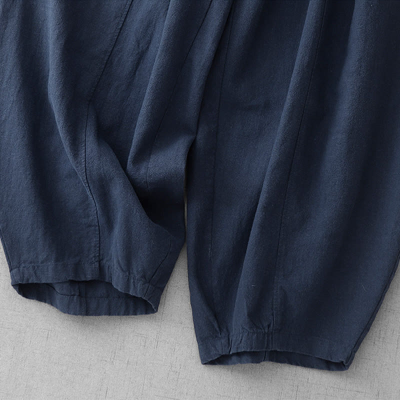 Buddha Stones Casual Plain Women's Harem Pants With Pockets