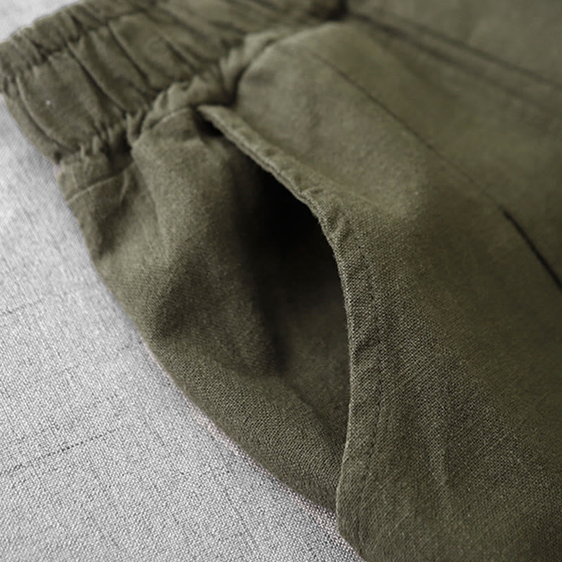 Buddha Stones Casual Plain Women's Harem Pants With Pockets