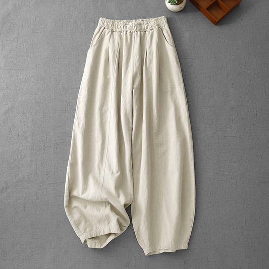 Buddha Stones Casual Plain Women's Harem Pants With Pockets