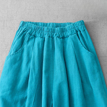 Buddha Stones Casual Plain Women's Harem Pants With Pockets