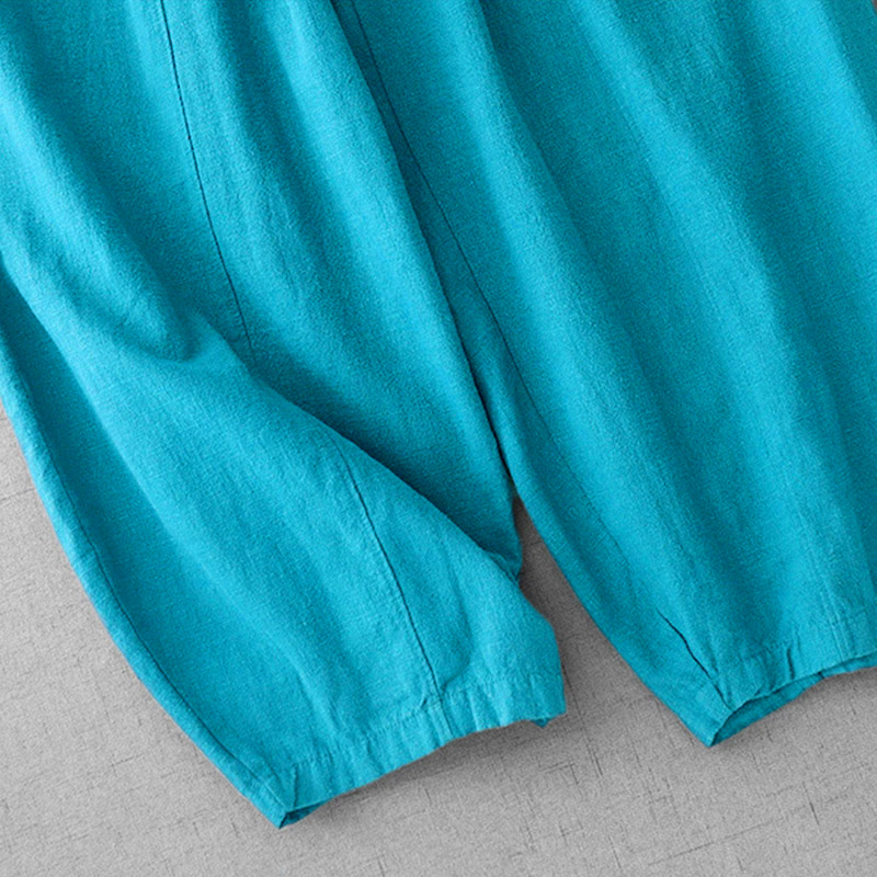 Buddha Stones Casual Plain Women's Harem Pants With Pockets