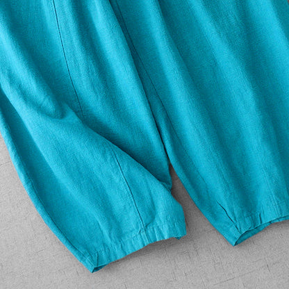 Buddha Stones Casual Plain Women's Harem Pants With Pockets