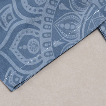 Buddha Stones Pure Cotton Mandala Pattern Women's Elastic Waist Pants With Pockets