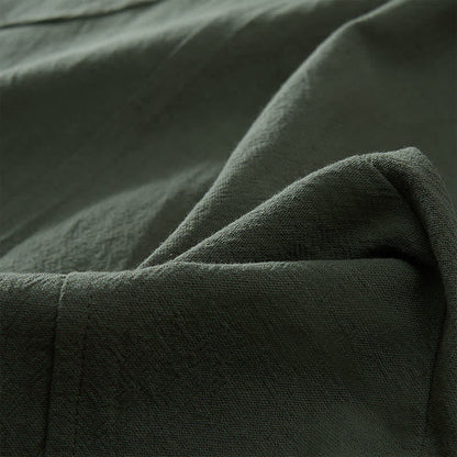 Buddha Stones Color Contrast Corduroy Cotton Women's Thermal Fleece-Lined Harem Pants With Pockets