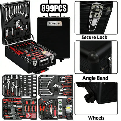 All-in-One Rolling Tool Kit for Home Repairs & DIY Projects
