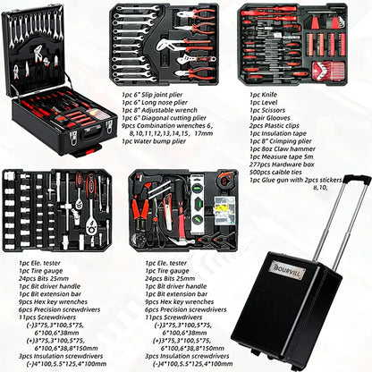 All-in-One Rolling Tool Kit for Home Repairs & DIY Projects