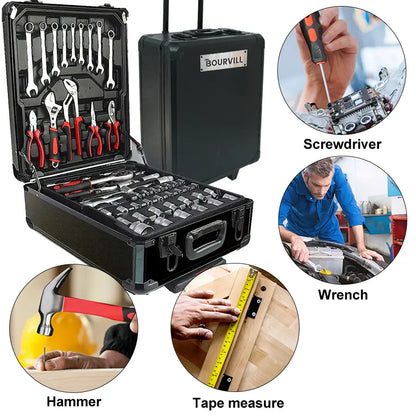 All-in-One Rolling Tool Kit for Home Repairs & DIY Projects