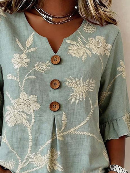 Women'S Casual Printed Shirt